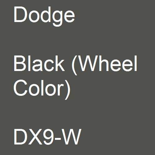 Dodge, Black (Wheel Color), DX9-W.
